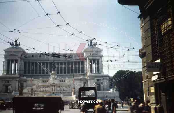 Altar of the Fatherland, Altare della Patria in Rome, Italy 1945