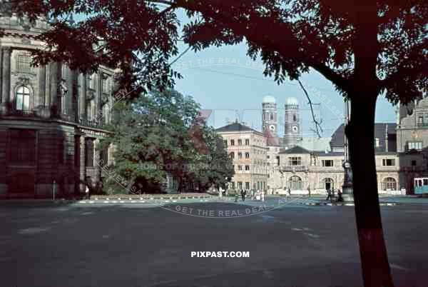 Alte Borse at the Lenbachplatz in Munich, Germany 1942