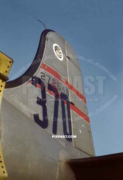 American Douglas C-54 Skymaster.  Fifth Air Force. Fliegerhorst Fassberg  1948. Operation Vittles. Berlin Airlift.