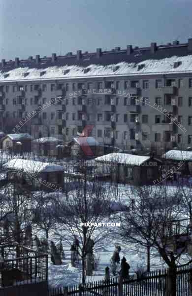 apartment block in Leipzig-Thonberg, Germany 1941