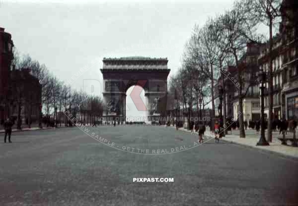 arc de triumph in Paris, France 1937