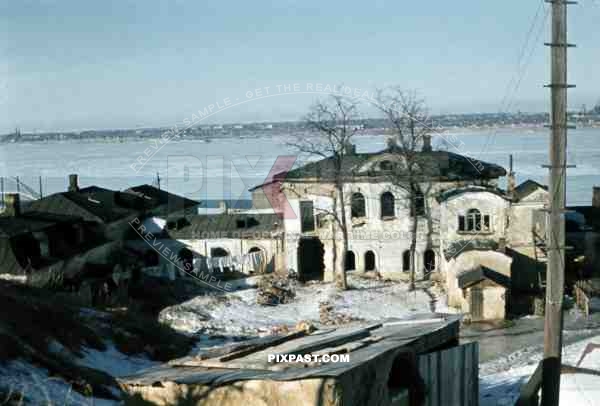 At the Dnieper in Dnipropetrovsk, Ukraine 1942