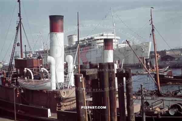 at the Hamburg harbour, Germany ~1940