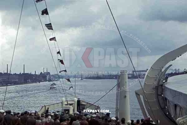 at the Hamburg harbour, Germany ~1940