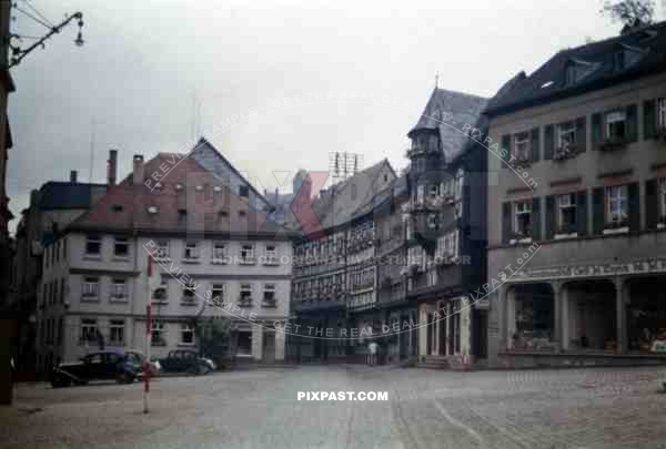 At the market place in Miltenberg, Germany 1938