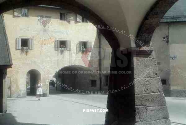 At the Schlosshof in Berchtesgaden, Germany 1938