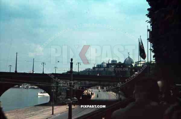 AugustusbrÃ¼cke in Dresden, Germany 1939