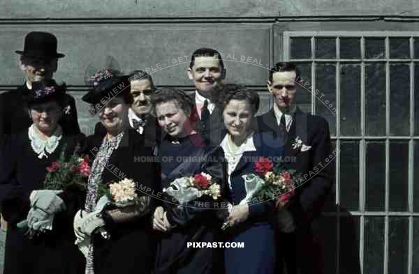 Austrian Luftwaffe pilot wedding day family group Vienna Austria Wien 1941 Hitler mustache apartment vinyl player