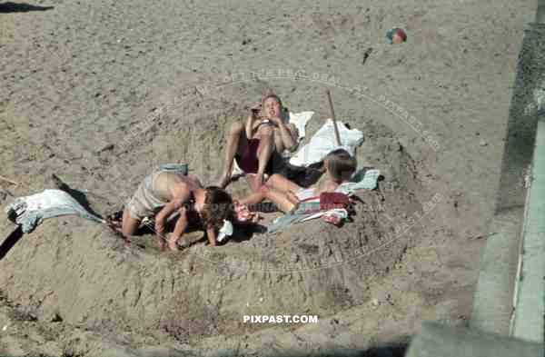 beach at the Kiel Fjord, Germany 1939