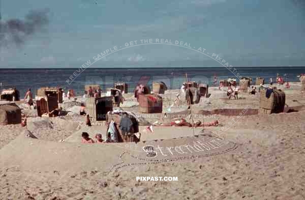 beach at the Kiel Fjord, Germany 1939