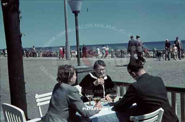 beach in Travenmunde, Germany 1940