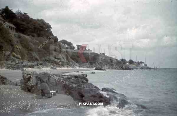 beach of St. Nazaire, France 1942