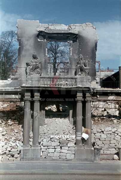 Bombed and destroyed Kassel city. Germany September 1944