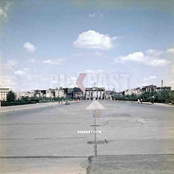 Brandenburg Gate in Berlin, Germany ~1949