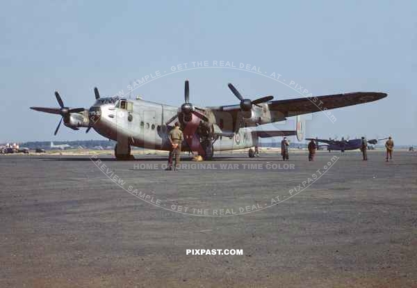 British RAF Avro York transport aircraft. Fliegerhorst Fassberg Germany June 1948. British Sector. Berlin Airlift / Blockade