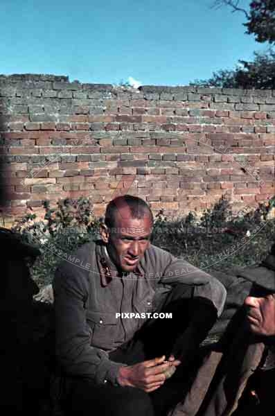 Captured  Soviet Russian Officer POWs, Kiew Ukraine 1941. 