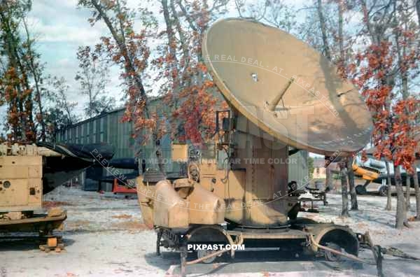 Captured German Radar System Wurzburg. US Army testing facility for captured German equipment D.C. USA 1944