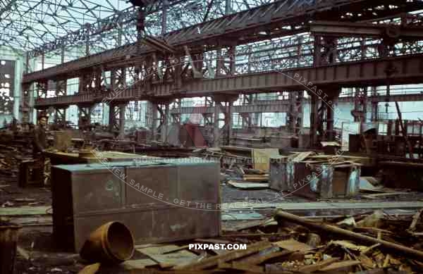 Captured Russian factory, Krim, Kretsch, 1942, 22nd, Panzer Division,