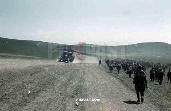 Captured Russian Prisoners of war, Krim, Crimea, Kretsch, 1942