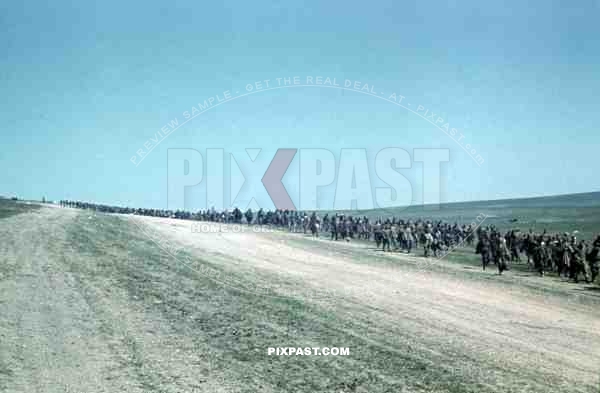 Captured Russian Prisoners of war, Krim, Crimea, Kretsch, 1942