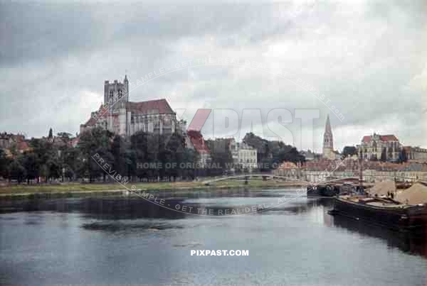 Cathedral in Auxerre, France 1940