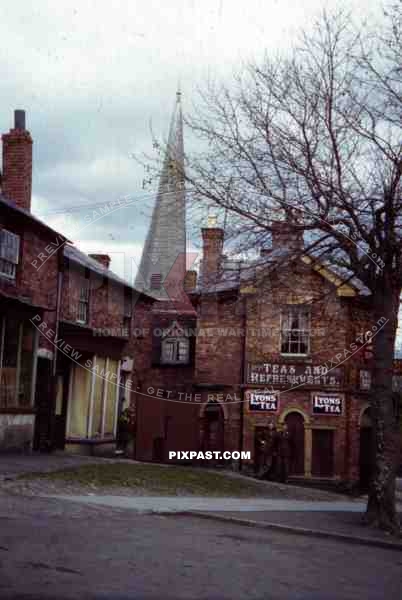 Church Street in Cleobury, England ~1944