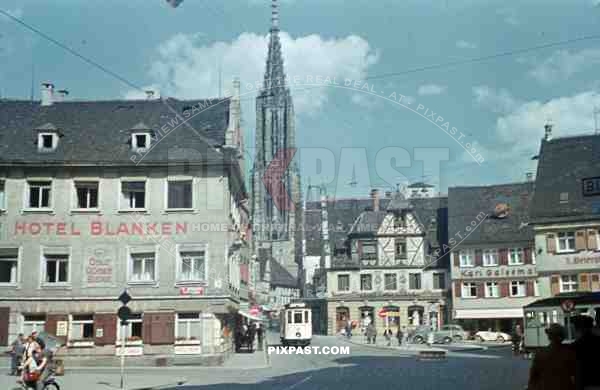 city centre cathedral in Ulm, Germany 1941