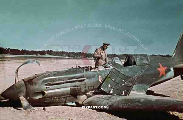 Crashed Russian MIG3 high altitude interceptor, Smolensk Oblast 1942