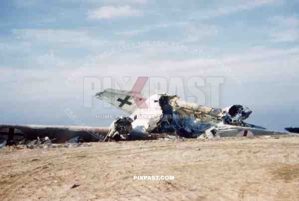 Destroyed plane in Kisarazu, Japan 1945