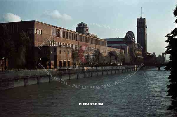 Deutsches Museum Munich 1940. Beside Isar River.