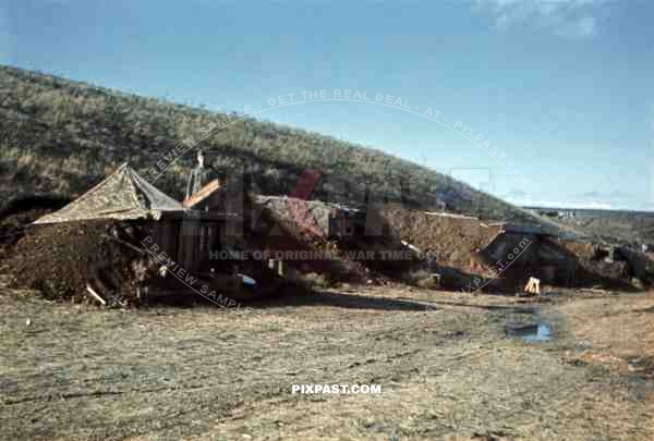 Dugouts near Stalingrad, Russia 1942