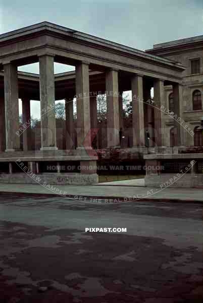 Ehrentempel, Konigsplatz Munich 1939, SS military guard. changing of the guard.