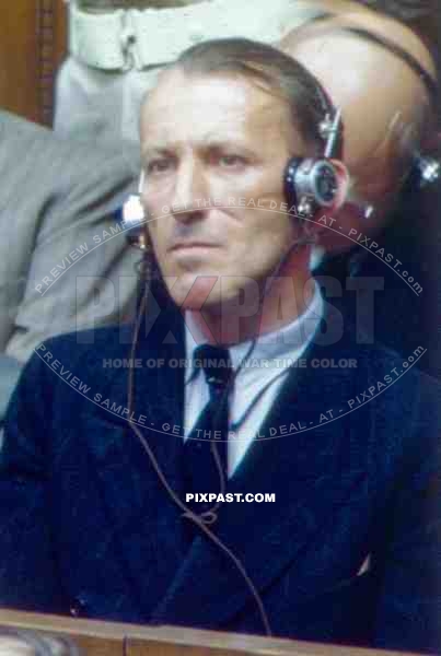 Ernst Kaltenbrunner. Chief of the Reich Main Security Office. NUREMBERG TRIAL 1946