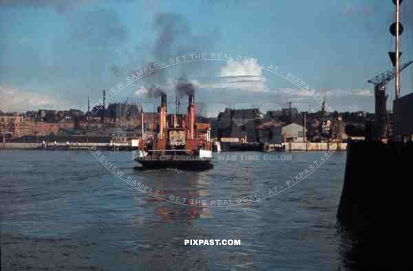 ferry on the Kiel Fjord, Germany 1939