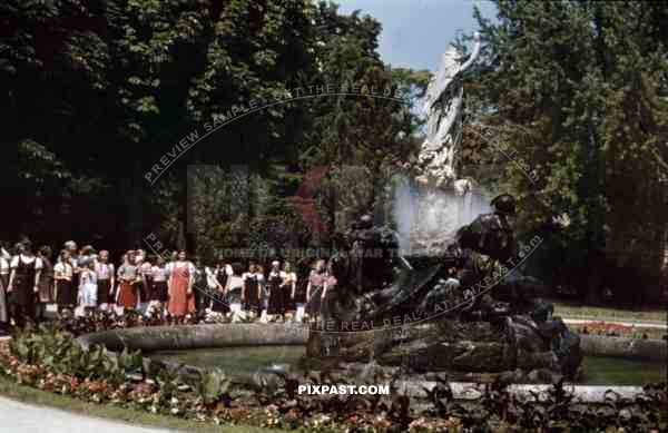 fountain in Baden, Austria 1937