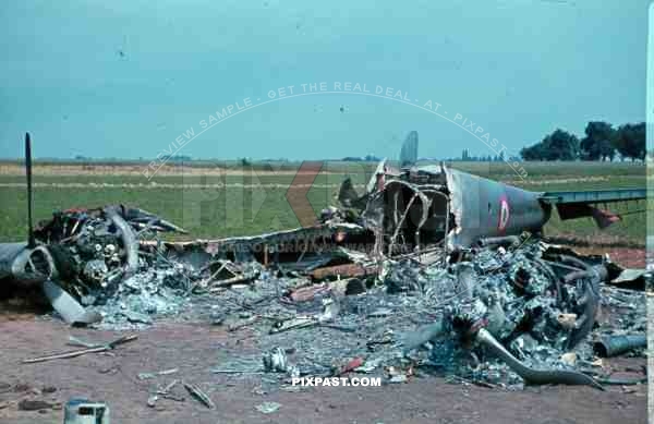 French air force Potez 630, stuka dive bomber attack, France, 1940, 103 Schutzen Regiment, 14. Panzer Division,