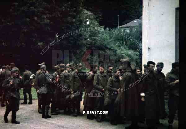 French army POW soldiers taken near Verdun France by the German Wehrmacht. Fall of France 1940