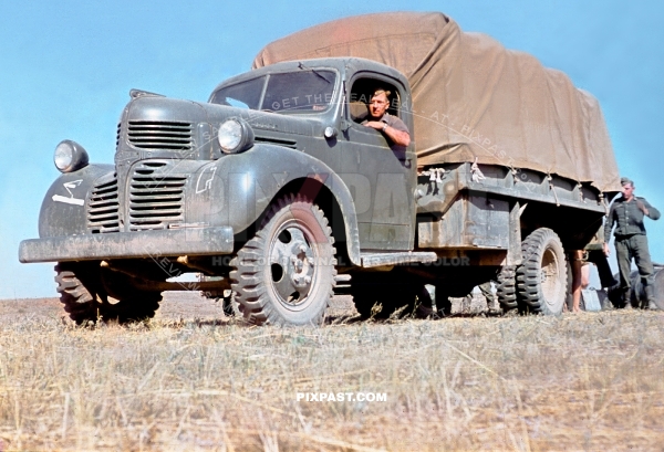 French Purchased 1940 American 1.500 Dodge VH 48 3 ton truck. Captured by German Wehrmacht. Stalingrad Russia 1942