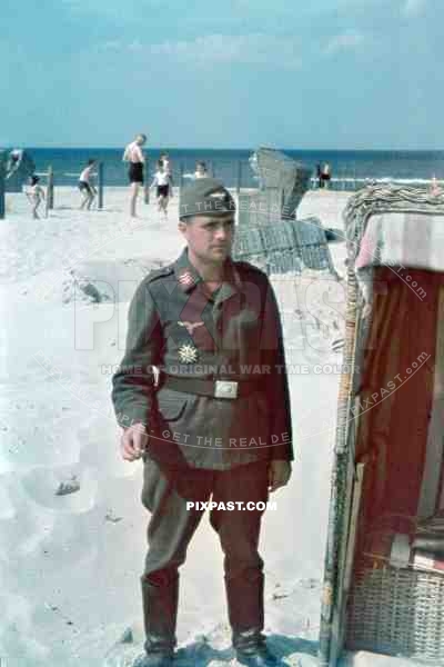 German air force soldier with Spanish Cross in Silver. Spanish Civil War, Condor Legion. Swinemunde Kurkaus 1940