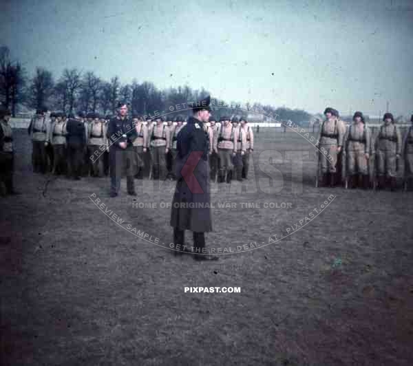 German Luftwaffe Flak AA Parade Inspection near Paris France 1940 anti aircraft