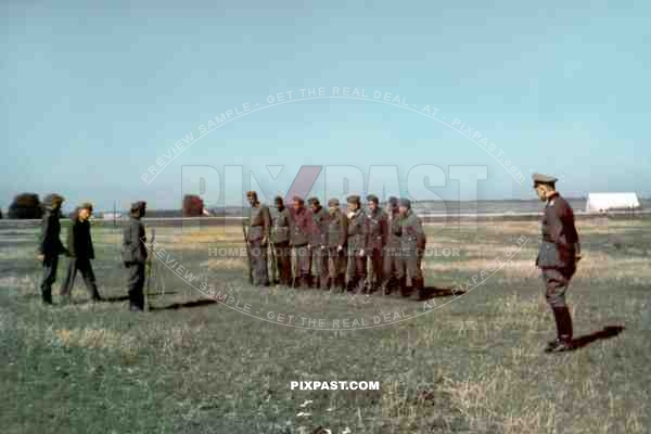 German Training centre for Russian Cossack POA volunteers in German service, Smolensk Russia 1942. Legionslager