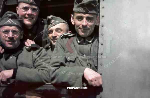 German Training centre for Russian Cossack POA volunteers in German service, Smolensk Russia 1942. Legionslager