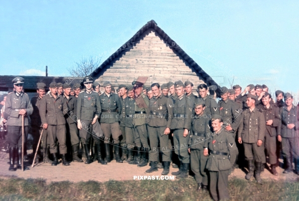 German Wehrmacht infantry group. 59th Reconnaissance Battalion. 8th Panzer Division. Russia August 1942. CHOLM