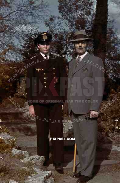 German WW2 Kriegsmarine officer in uniform with Minesweepers Badge in gold. Bautzen 1942.