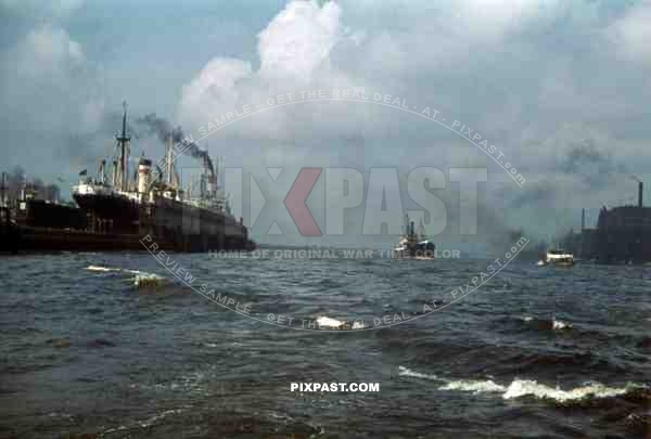 harbour of Hamburg, Germany ~1940