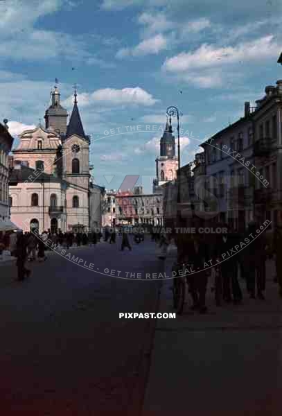 Heiliggeistkirche and town hall in Lublin, Poland