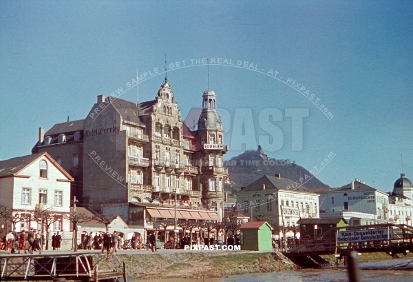 Hotel Loreley in Konigswinter. Bonn, Nordrhein Westfalen, 1939, 