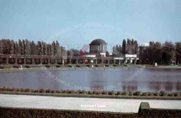 Jahrhunderthalle at the WrocÅ‚awska Fontanna in Breslau, Poland 1941