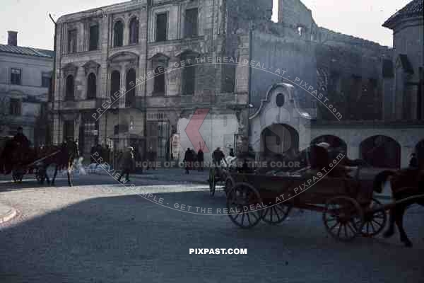 KapucyÅ„ska, bombed building in Lublin Poland 1939