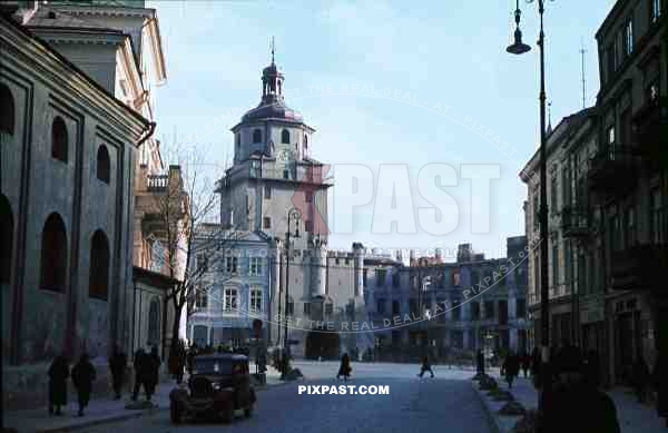 Krakow gate in Lublin, Poland 1939